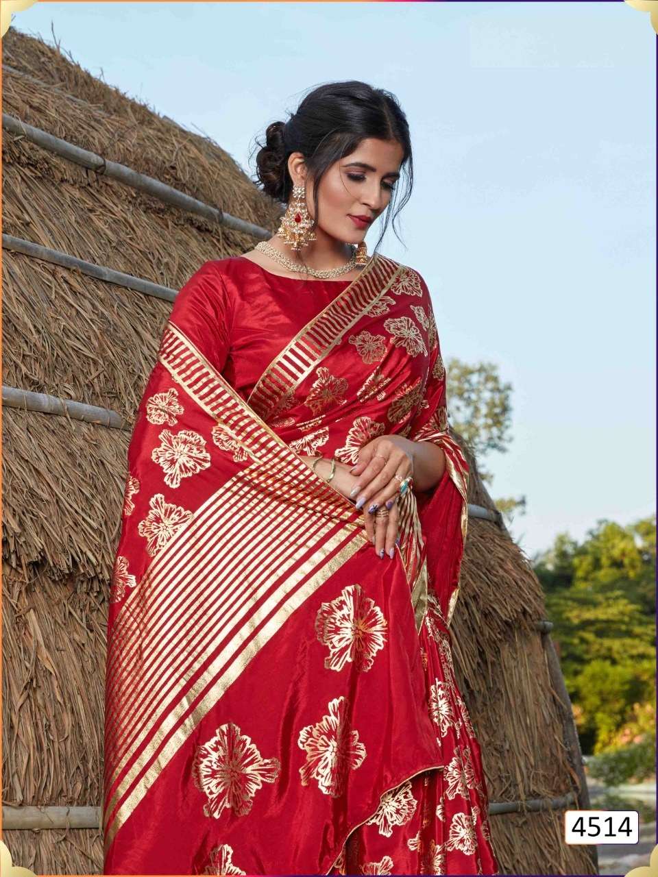 designer party wear heavy saree