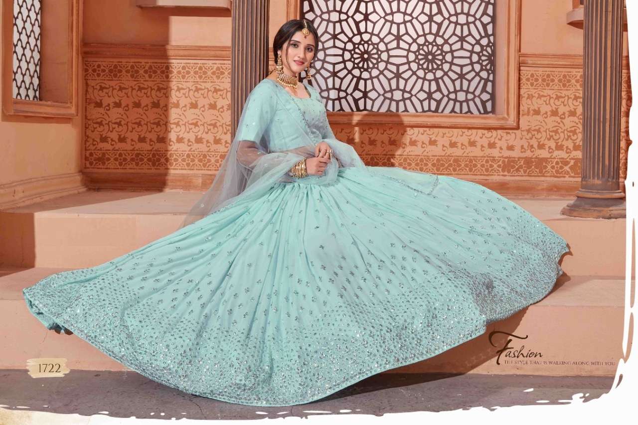 TRENDY FANCY BOLLYWOOD STYLE LEHENGA CHOLI EXCLUSIVE COLLECTION 1721-1726