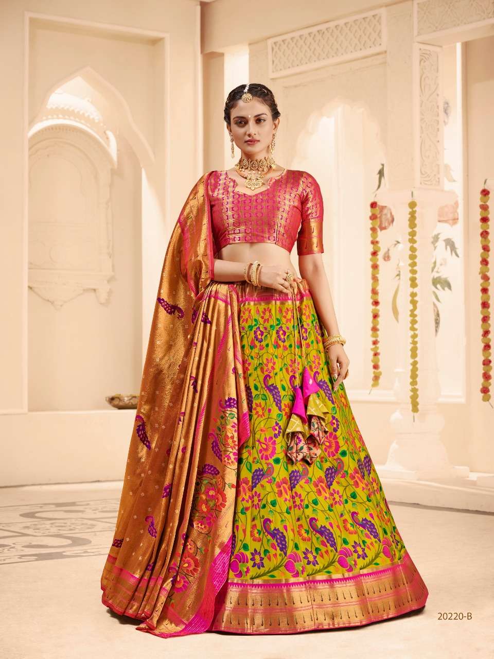 HOT SELLING BEST DESIGNER PARTY WEAR LEHENGA CHOLI IN NET WITH SEQUENCE WORK KBSM 1001-20220 COLOR