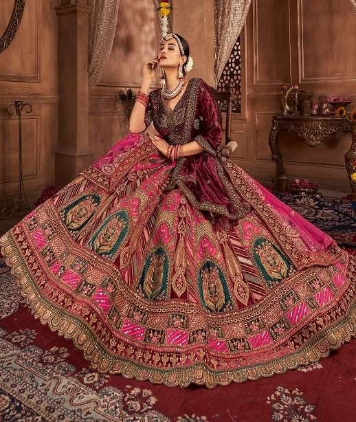 Burgundy Color Designer Bridal Lehenga Choli | Designer bridal lehenga,  Indian bridal outfits, Lehenga designs