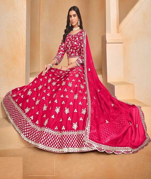 DESIGNER FANCY WEDDING PARTY WEAR INDIAN ORGANZA LEHENGA CHOLI WITH NET DUPATTA ANY MEHVISH 201-204