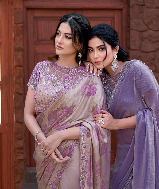 DESIGNER WEDDING PARTY WEAR HEAVY FANCY FABRIC BRIDAL SAREE COLLECTION DST MHTSV 25407-25415
