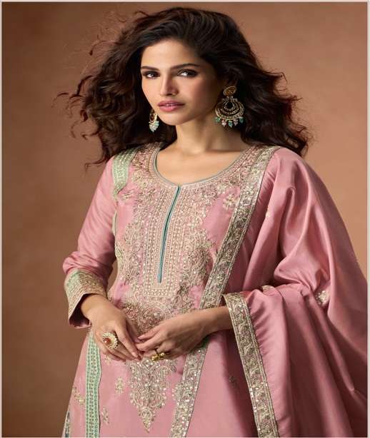 DESIGNER WEDDING PARTY WEAR HEAVY VICHITRA SILK SHARARA SALWAR SUIT SRH 1174 COLOR
