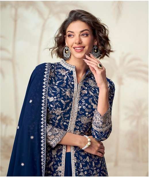 DESIGNER WEDDING PARTY WEAR REAL GEORGETTE ANARKALI SALWAR SUIT AF VAMIKA 10169-10172