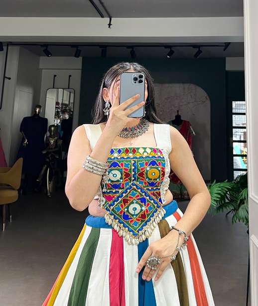 RAYON COTTON READYMADE NAVRATRI LEHENGA CHOLI WITH DUPATTA NAVRATRI WEAR NNK 1615