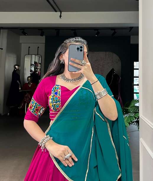 DESIGNER COTTON LEHENGA CHOLI FOR NAVRATRI COLLECTION LNB 1669 1751