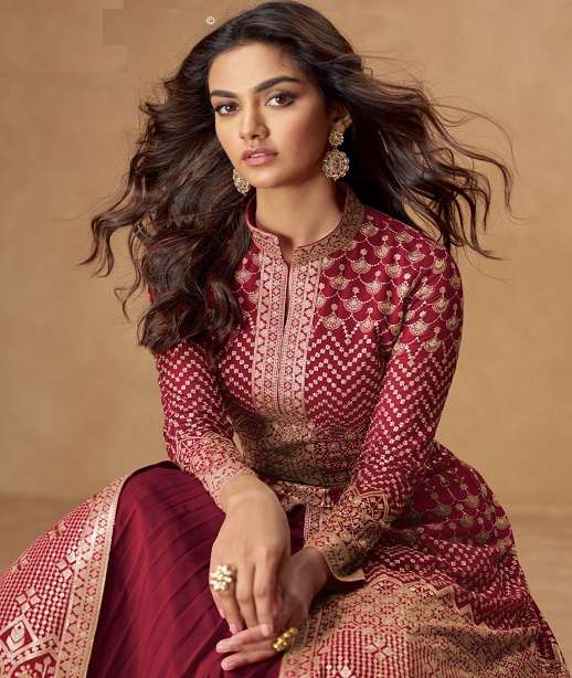 DESIGNER FANCY WEDDING PARTY WEAR REAL GEORGETTE LONG GOWN ANARKALI SALWAR SUIT AF ALMIRAH 10337-10341