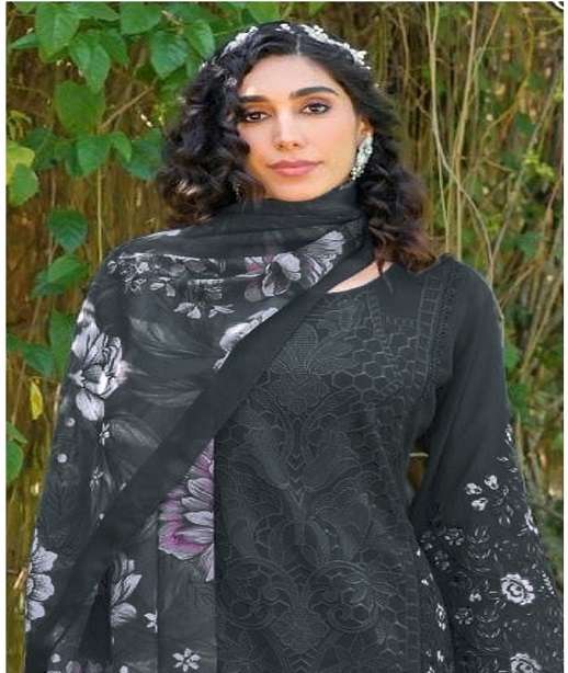 DESIGNER FAUX GEORGETTE PAKISTANI SALWAR SUIT COLLECTION SHF 1182 COLOR