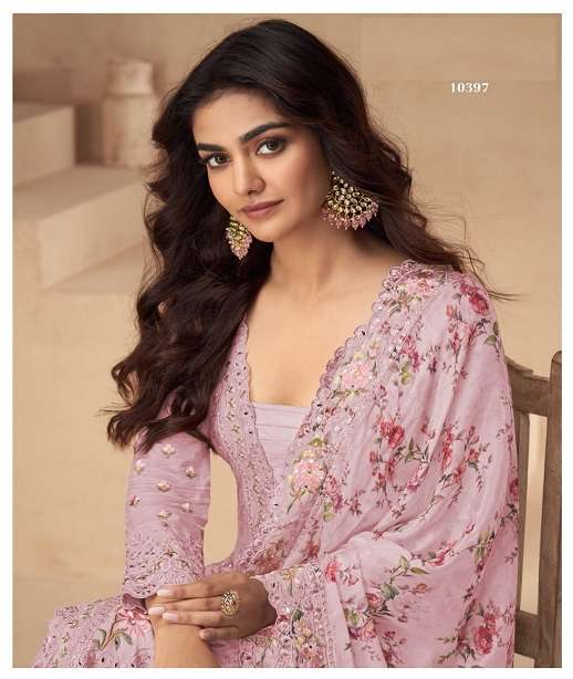 DESIGNER WEDDING PARTY WEAR VICHITRA SILK SHARARA SALWAR SUIT JG 10396 COLOR