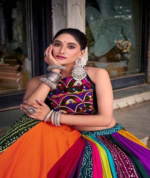 RAYON COTTON SILK NAVRATRI LEHENGA CHOLI COLLECTION NNK 1602 1660 1703-1740