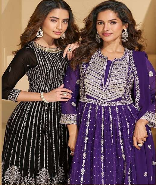 DESIGNER WEDDING PARTY WEAR REAL GEORGETTE SHARARA SALWAR SUIT SY SARGAM 10004-10006