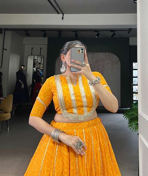 NAVRATRI LEHENGA CHOLI COLLECTION IN CHIFFON NNK 1699 COLOR