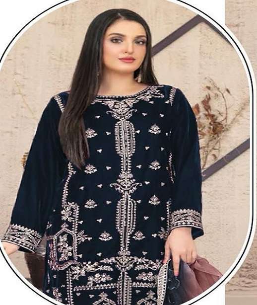 WEDDING PARTYWEAR STRAIGHT VELVET SUIT COLLECTION JG 4225 COLOR