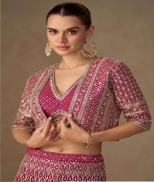 DESIGNER FANCY PARTY WEAR REAL GEORGETTE SHARARA SALWAR SUIT PALAZZO SY LIYARA 7645-7647