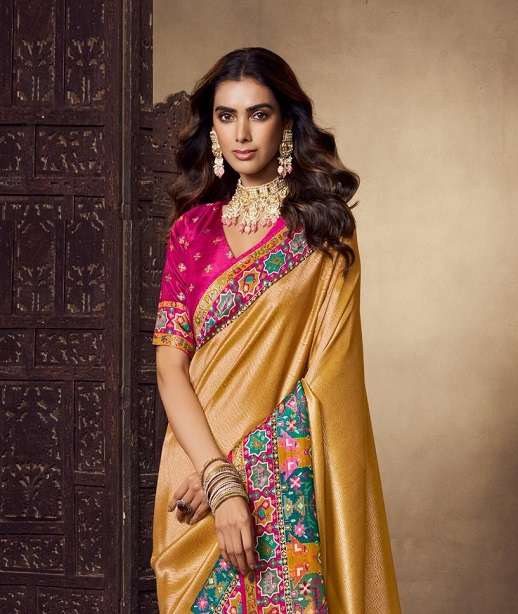 DESIGNER FANCY WEDDING PARTY WEAR HEAVY SILK SAREE COLLECTION SM ROYAL 10341-10349