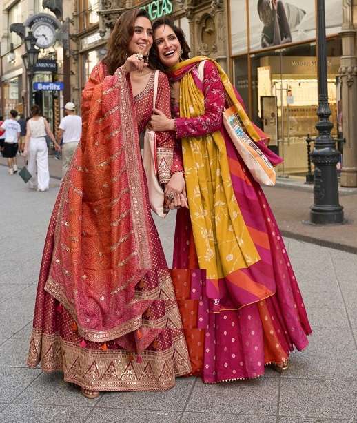 DESIGNER FANCY WEDDING PARTY WEAR ANARKALI PURE VISCOS JACQUARD SILK SUIT GOWN SY KUSUM 10109 -10111