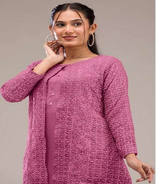 READYMADE FAUX GEORGETTE CO ORD SET FOR WOMEN WEAR FANCY READYMADE CORD SET JG 2105 COLOR