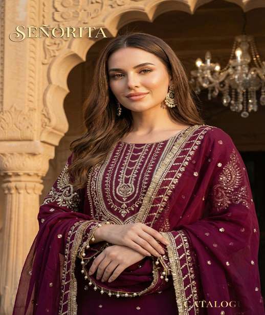 DESIGNER WEDDING PARTY WEAR REAL GEORGETTE SEQUENCE WORK SHARARA SALWAR SUIT KB 3315 COLORS