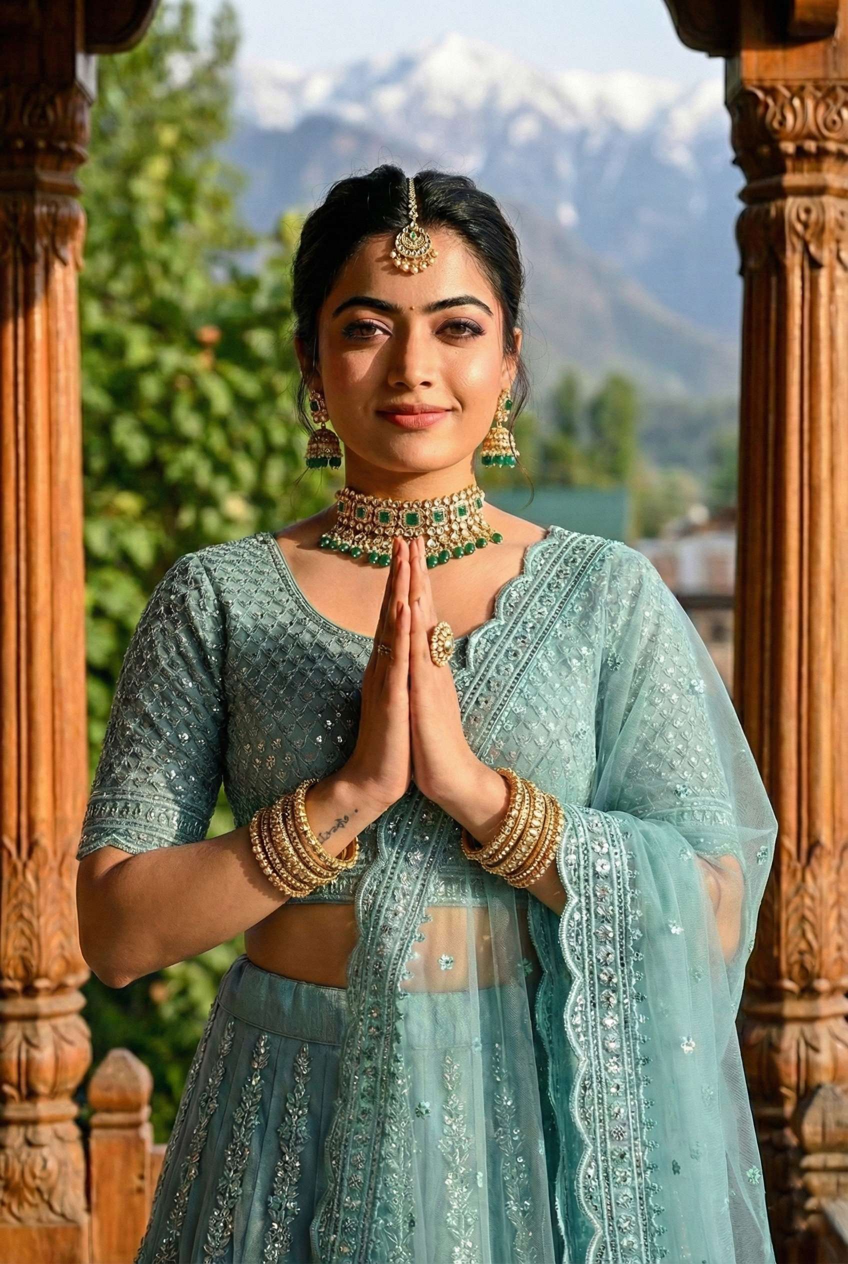 DESIGNER BOLLYWOOD BRIDAL WEDDING PARTY WEAR NET LEHENGA CHOLI SENHORA DRESSES 7109-7110