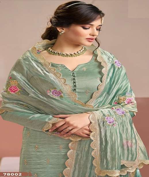 DESIGNER FANCY PARTY WEAR PREMIUM SILK SALWAR SUIT RH MANNTARA 78001-78004