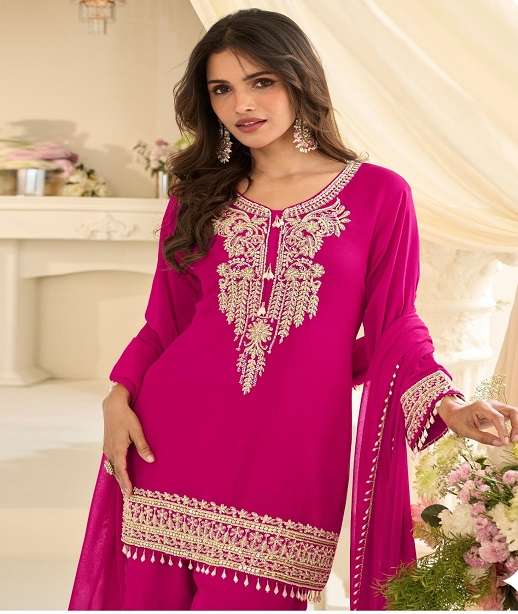 DESIGNER WEDDING PARTY WEAR REAL GEORGETTE SHARARA PALLAZO SALWAR SUIT SY BANSURI 10186-10188