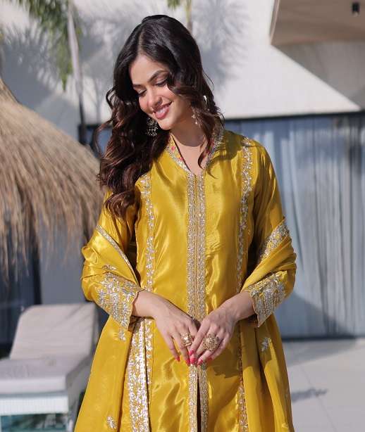 DESIGNER WEDDING PARTY WEAR SILK PALAZZO SHARARA SALWAR SUIT LW 9322 9327