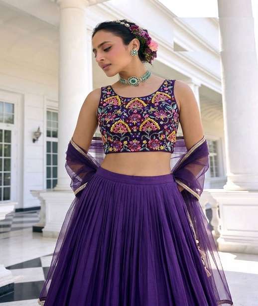DESIGNER BOLLYWOOD BRIDAL WEDDING PARTY WEAR PREMIUM SILK LEHENGA CHOLI SENHORA DRESSES 9014-9016