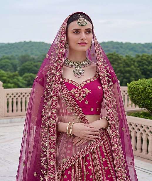 DESIGNER BRIDAL WEDDING PARTY WEAR SILK LEHENGA CHOLI SENHORA DRESSES SM PC AISHA 101-106