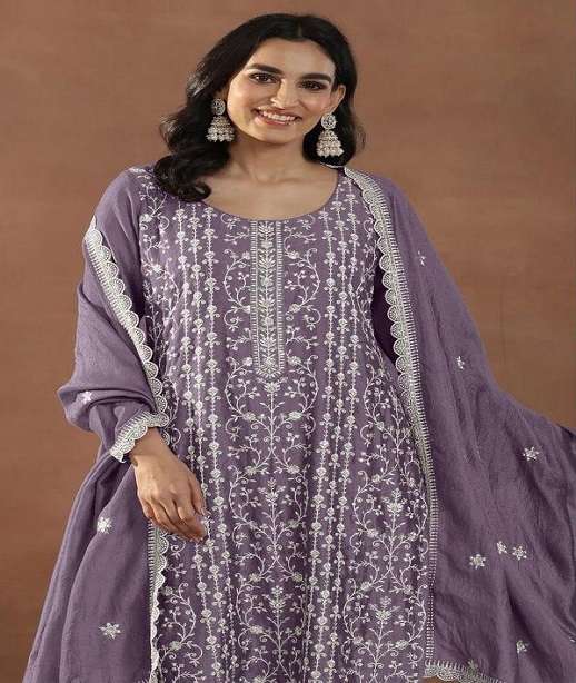 DESIGNER FANCY PARTY WEAR RANGOLI CRUSH PALAZZO SALWAR SUIT PALAZZO JG 3110 COLOR