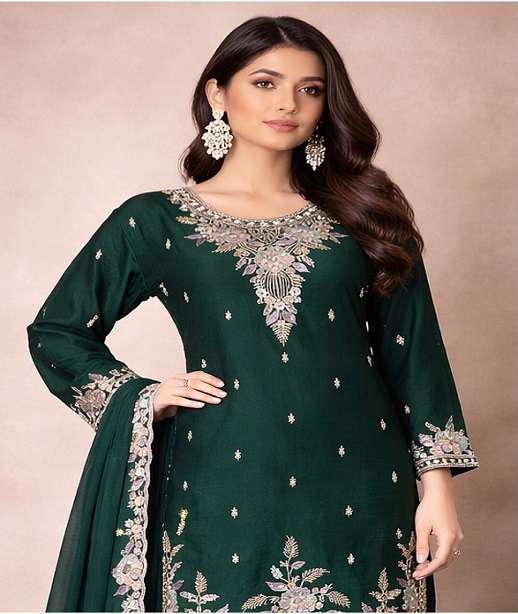 DESIGNER FANCY PARTY WEAR RANGOLI CRUSH SHARARA SALWAR SUIT PALAZZO SHF 1003 COLOR