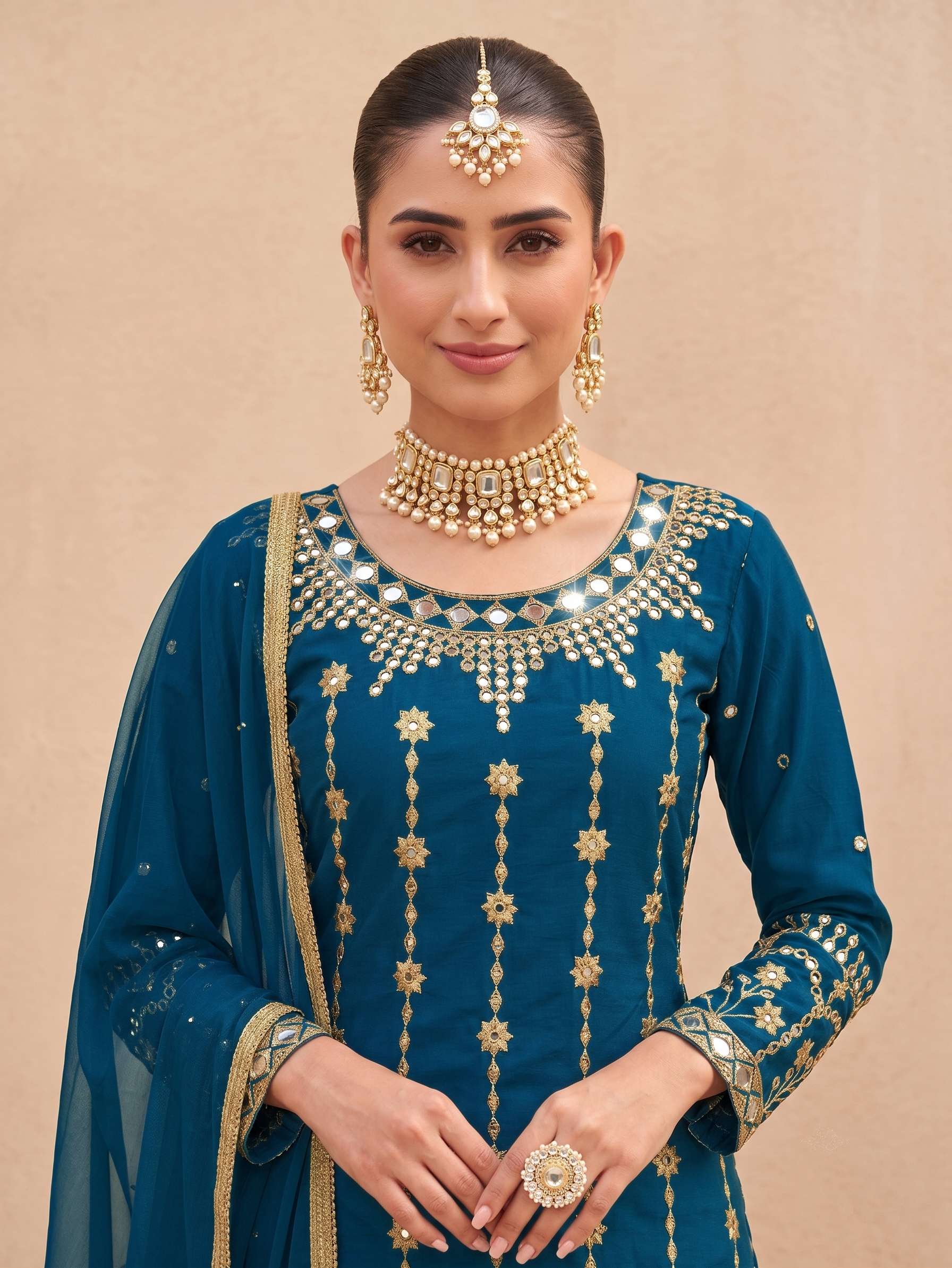 DESIGNER COTTON SILK PATIYALA SALWAR SUIT NEW DESIGN KB SERIES NEW 4113-4114