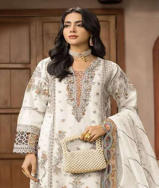 DESIGNER FANCY PARTY WEAR CHIFFON PAKISTANI SALWAR SUIT SHF 1232 COLOR