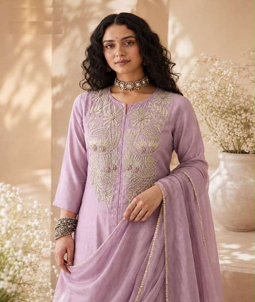 DESIGNER FANCY PARTY WEAR ROMAN SILK PALAZZO SALWAR SUIT ALZ 7106-7109