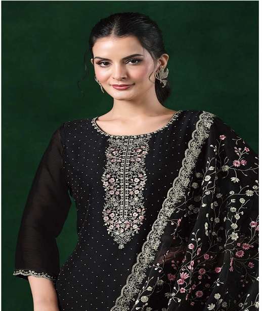 DESIGNER FANCY WEDDING PARTY WEAR CHIFFON PAKISTANI SALWAR SUIT SHF 6141-6144
