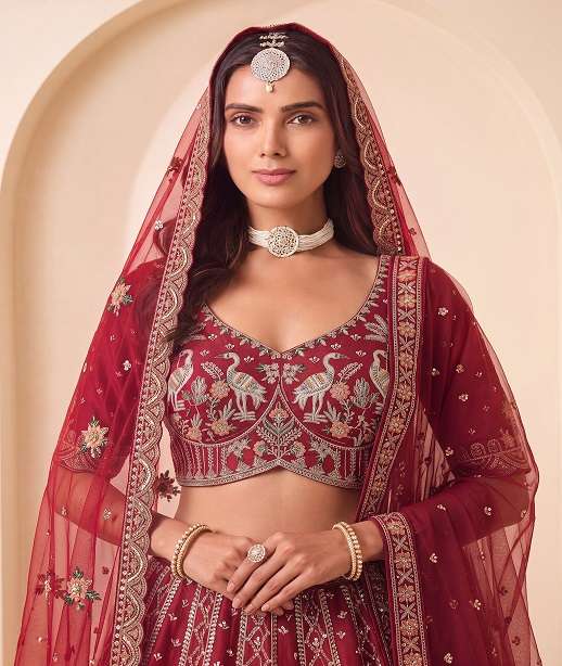 DESIGNER BOLLYWOOD BRIDAL WEDDING PARTY WEAR PREMIUM SILK BEADS LEHENGA CHOLI SENHORA SM PC 3073 COLOR