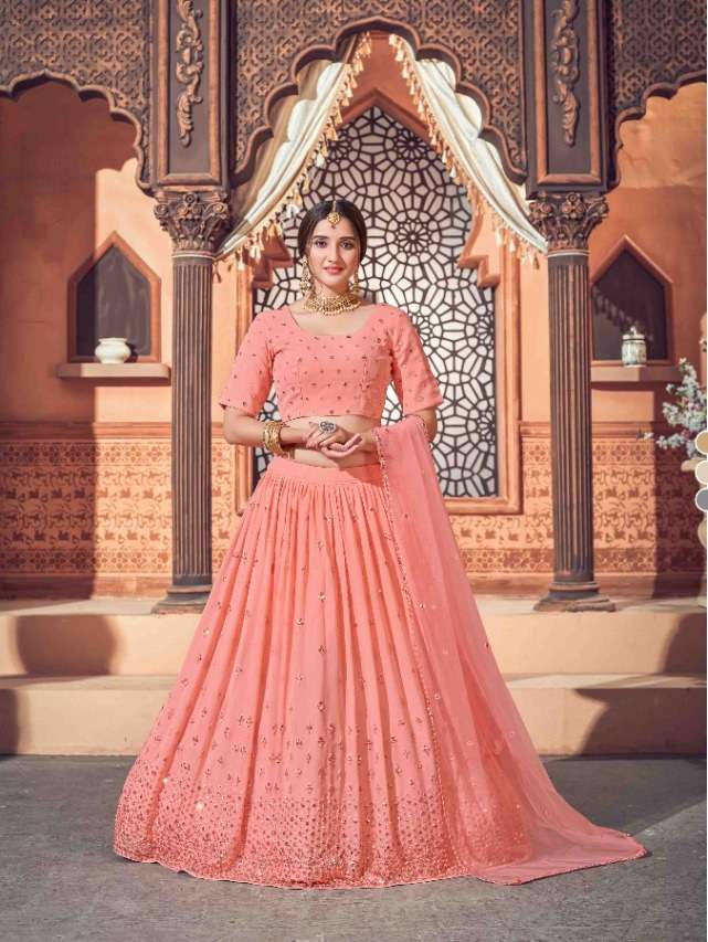 TRENDY FANCY BOLLYWOOD STYLE PEACE LEHENGA CHOLI EXCLUSIVE COLLECTION 1721