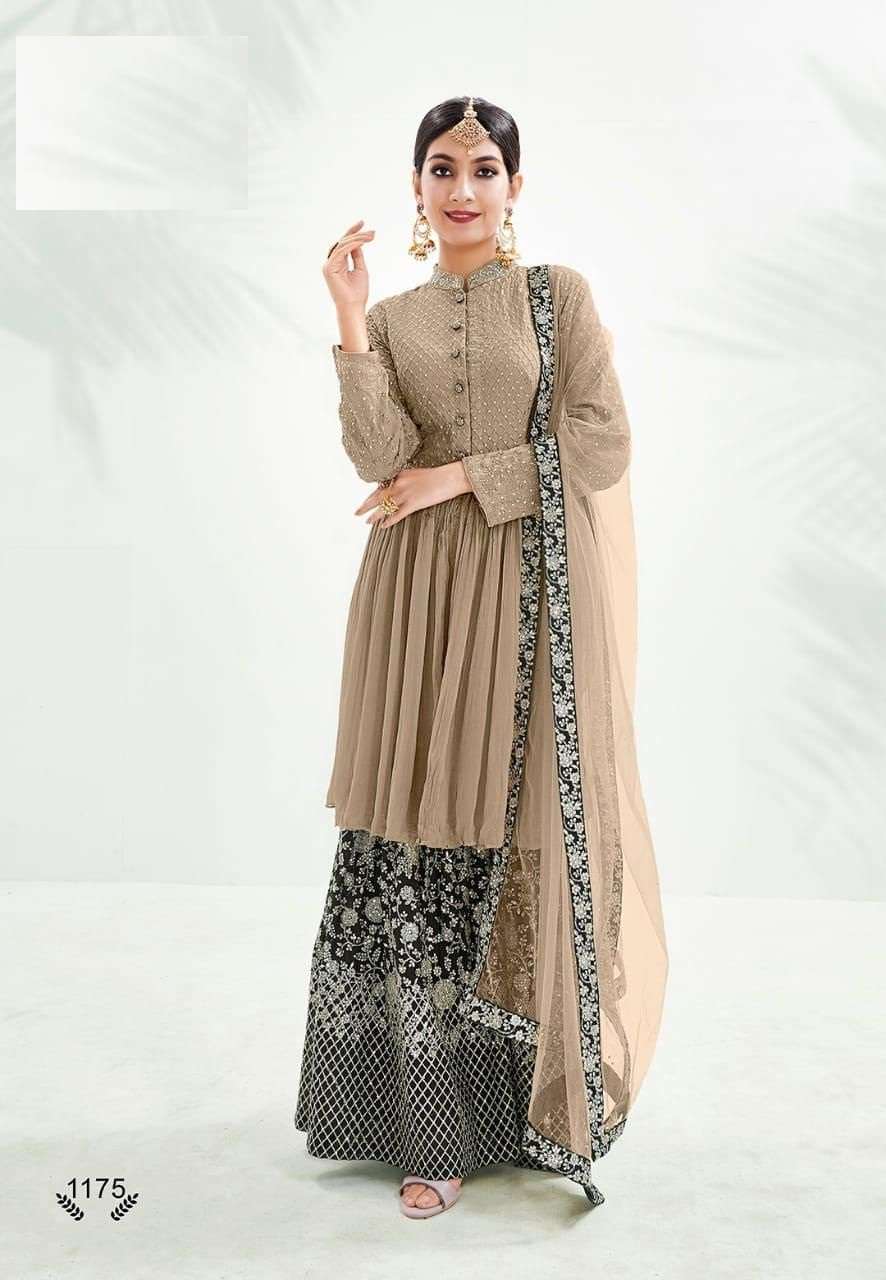 DESIGNER FANCY WEDDING PARTY WEAR SARARA SALWAR SUIT 1175A EBA