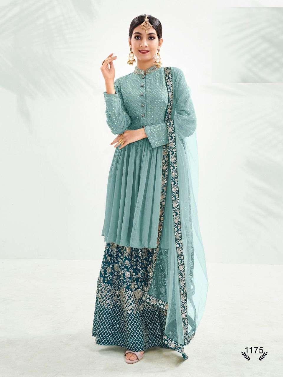 DESIGNER FANCY WEDDING PARTY WEAR SARARA SALWAR SUIT 1175B EBA