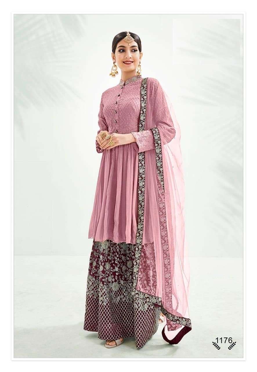 DESIGNER FANCY WEDDING PARTY WEAR SARARA SALWAR SUIT 1176B EBA