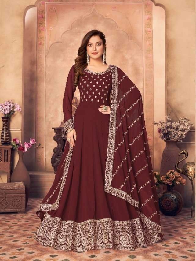 RED DESIGNER FANCY PARTY WEAR BEST QUALITY SALWAR SUIT AANAYA 3704