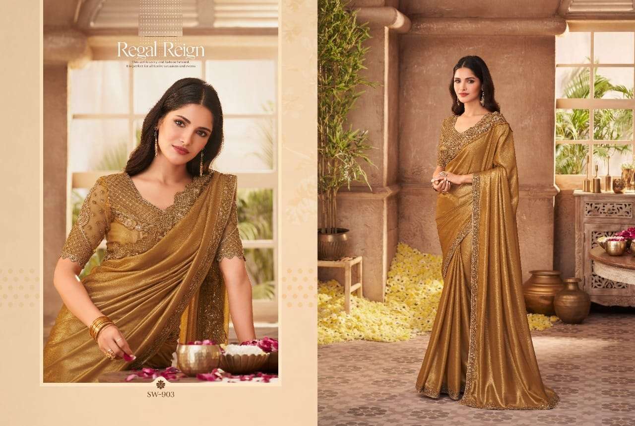 Shop Yellow Georgette Border Saree N Embroidered Blouse Festive Wear Online  at Best Price | Cbazaar