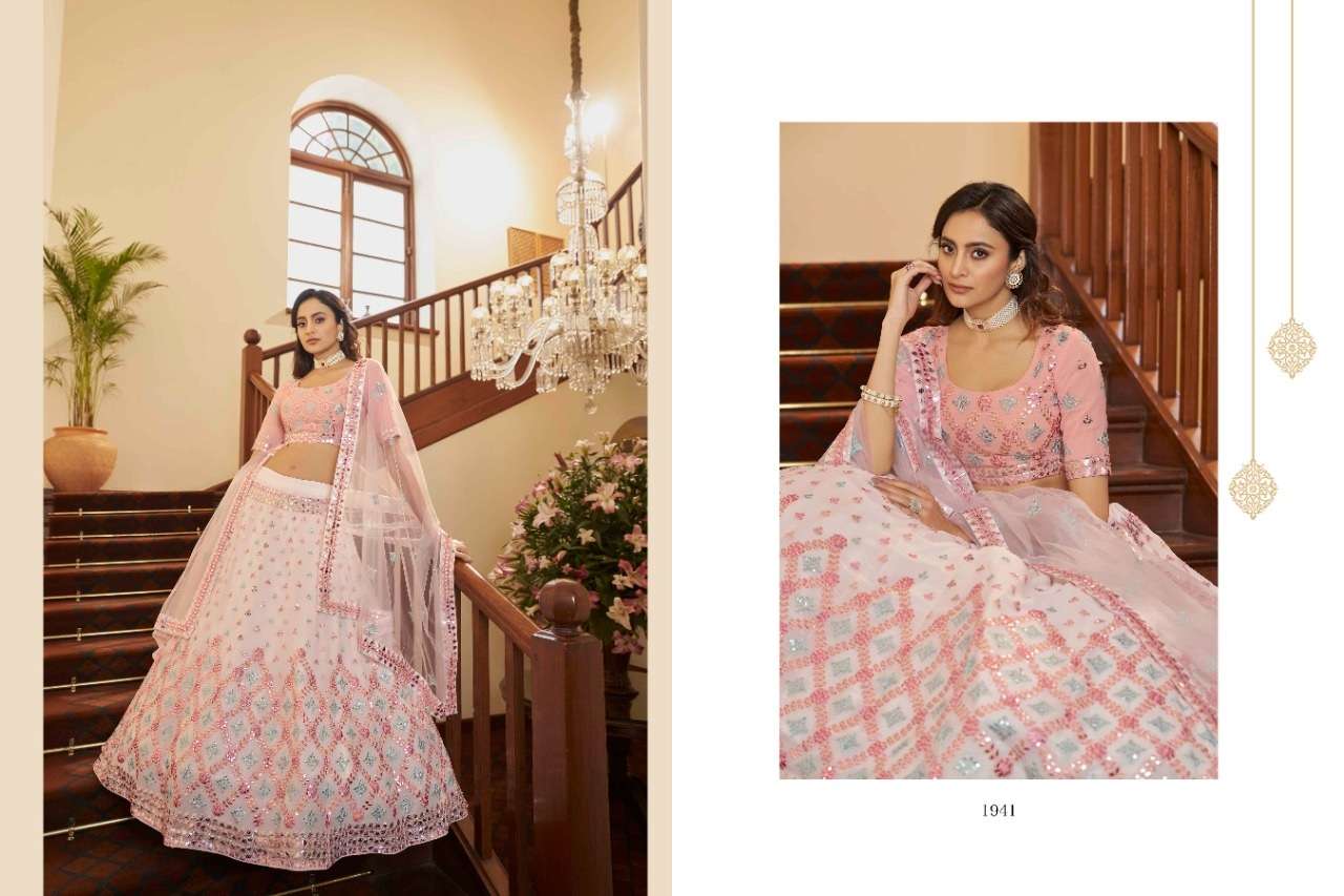 DESIGNER GEORGETTE WEDDING PARTY WEAR LEHENGA CHOLI FOR WOMEN 1941