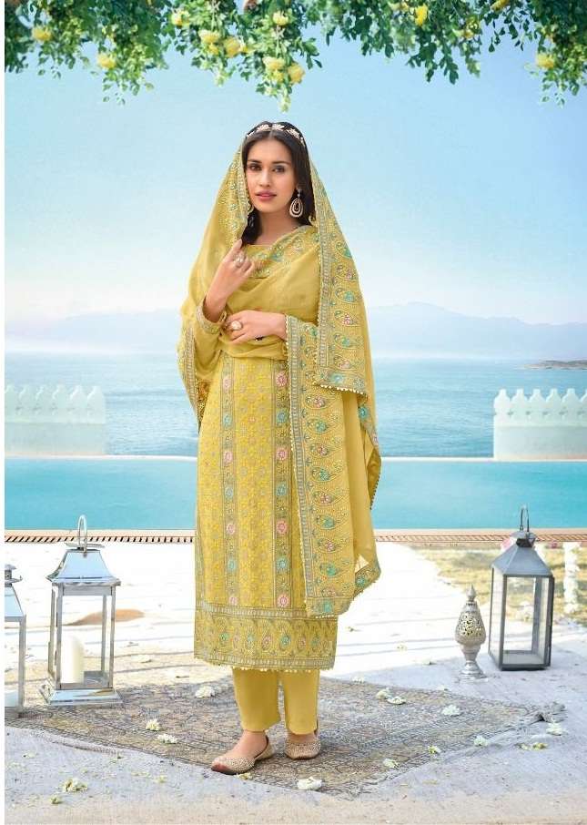 DESIGNER HOT SELLING PAKISTANI CHINON SALWAR SUIT FOR WEDDING PARTY WEAR WOMEN ASHPREET 1409