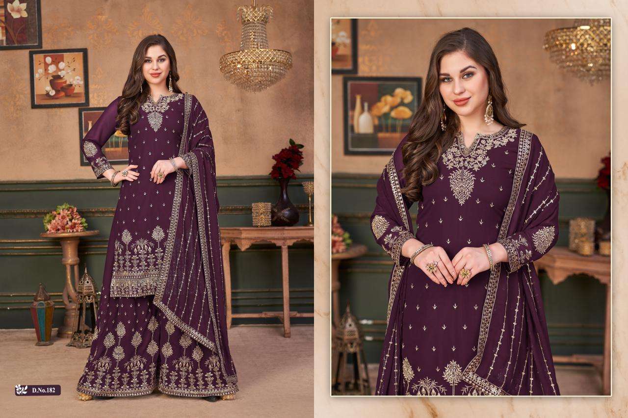 HOT SELLING PARTY WEAR SHARARA SALWAR SUIT FOR WOMEN VAANI 182