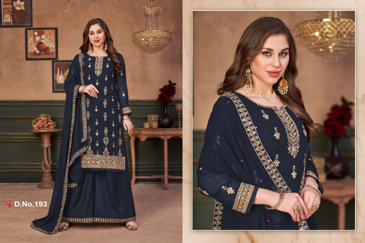 NEW ARRIVAL PLAZZO STYLE SALWAR SUIT FOR WEDDING PARTY FUNCTION WEAR VAANI 193