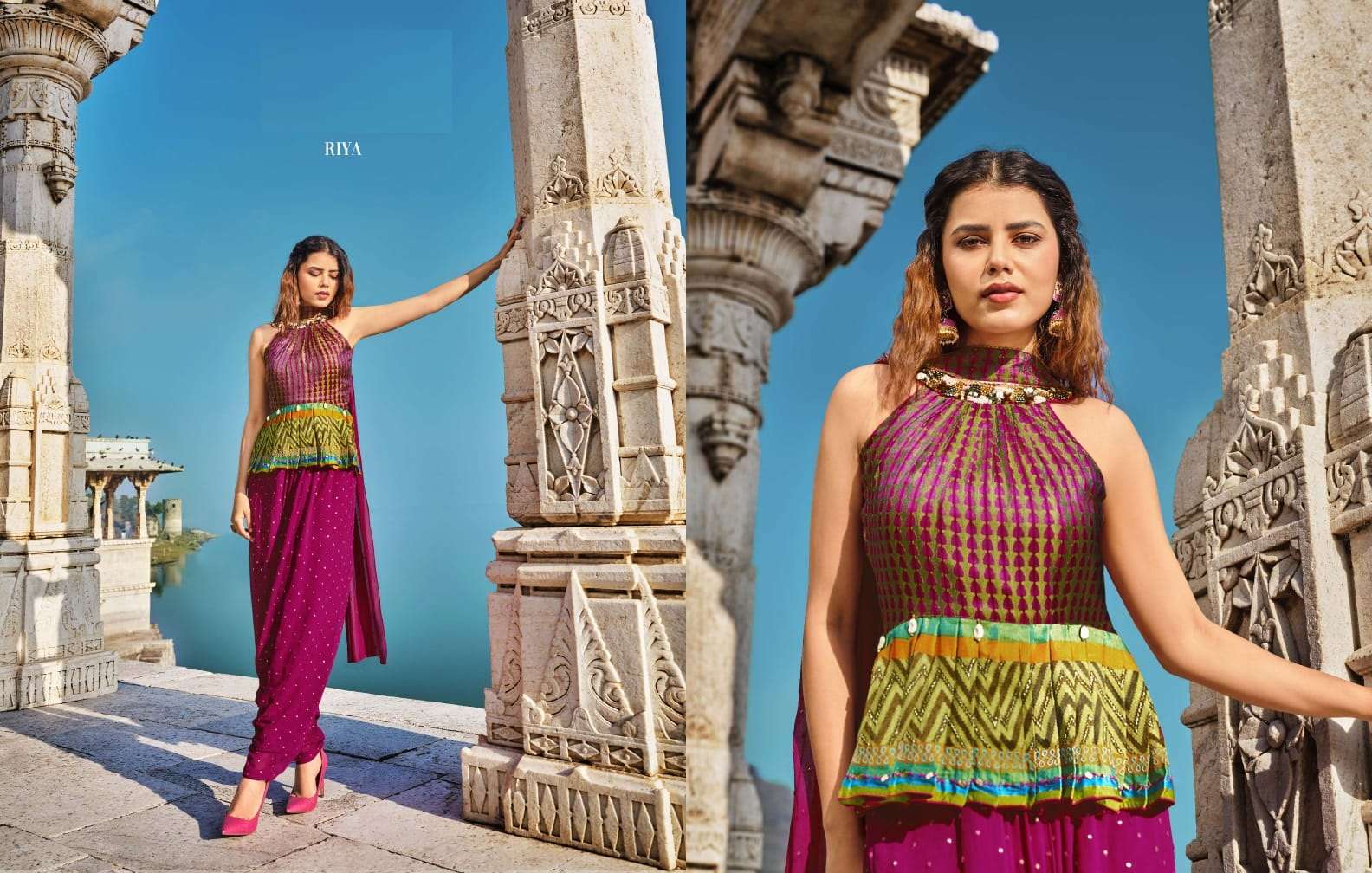 DESIGNER FANCY HOT SELLING SALWAR SUIT CROP TOP FOR FUNCTION WEAR REVA RRR SERIES 11