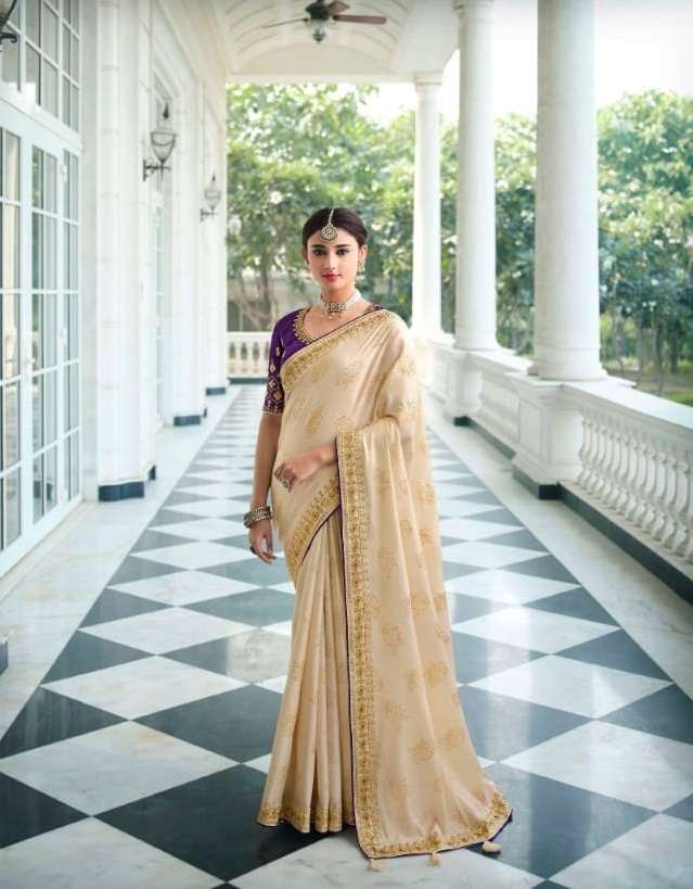 DESIGNER WEDDING PARTY FUNCTION WEAR GEORGETTE SAREE EXCLUSIVE COLLECTION SULAKSHMI 1104