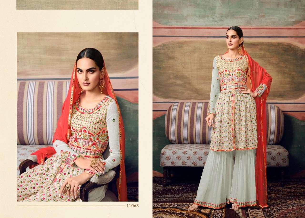 FANCY HOT SELLING PARTY WEAR PURE GEORGETTE SALWAR SUIT FOR WOMEN MAISHA ZAREEN 11063