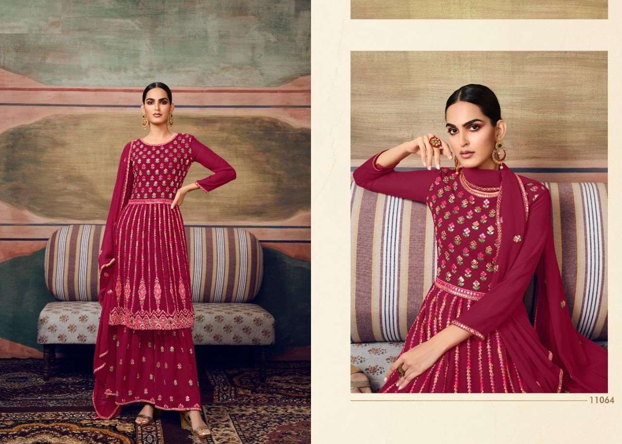 FANCY HOT SELLING PARTY WEAR PURE GEORGETTE SALWAR SUIT FOR WOMEN MAISHA ZAREEN 11064