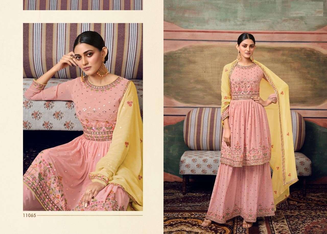 FANCY HOT SELLING PARTY WEAR PURE GEORGETTE SALWAR SUIT FOR WOMEN MAISHA ZAREEN 11065